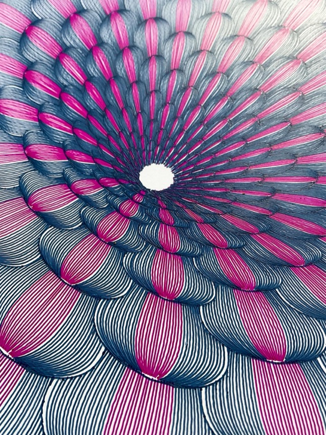 Azurage Closeup I · le cœur et les rangs serrés
