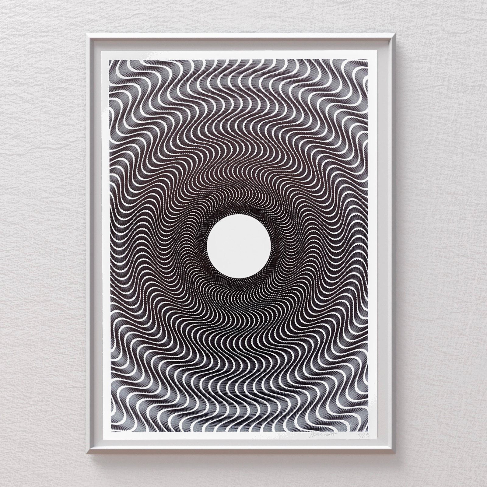 Guilloché Faible Amplitude Black