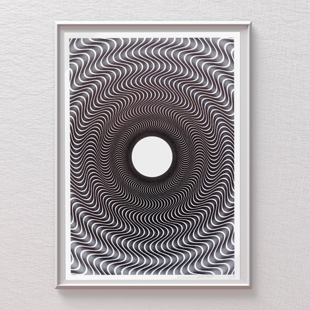 Guilloché Faible Amplitude Black