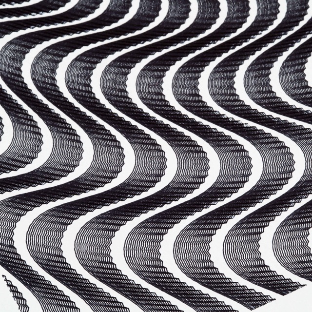 Guilloché Faible Amplitude Black · vue 3