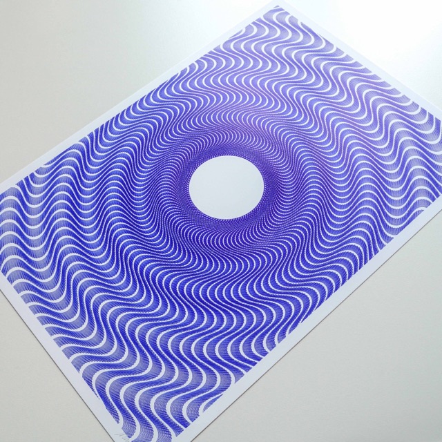 Guilloché Faible Amplitude Blue · vue 6