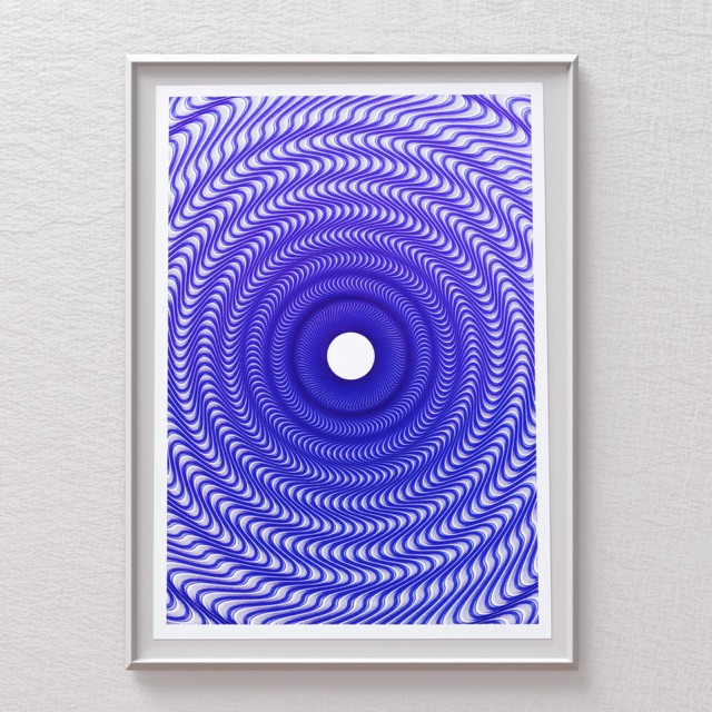 Guilloché Haute Amplitude Blue
