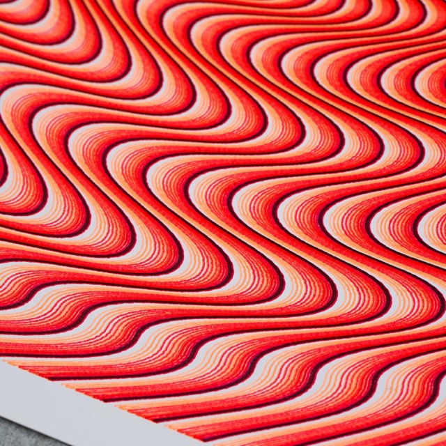 Guilloché Haute Amplitude Orange · vue 5
