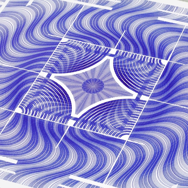 Guilloché Mosaïque Blue · vue 2