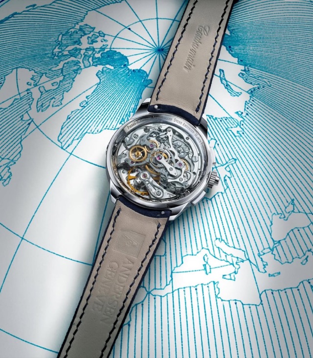 Le calibre Venus 179 sur la carte du monde plottée