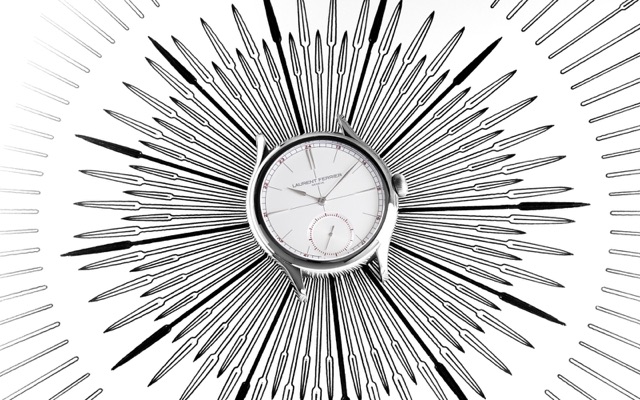 Laurent Ferrier Classic Origin sur un rayonnement de zulu spears tracé au stylo